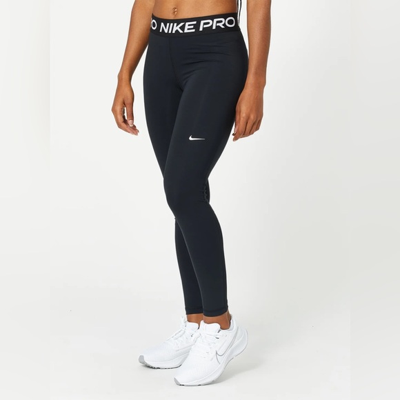Nike Pro tights - black size small. Mesh panel on calves. - Picture 1 of 5